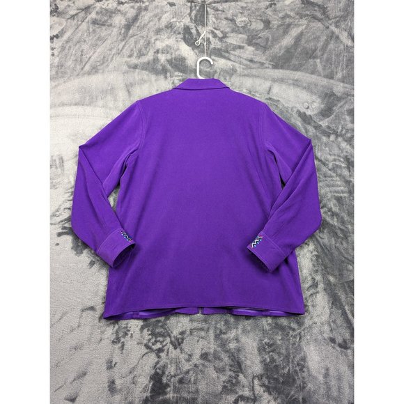 VTG Bob Mackie Western Jacket Size M Beaded Southwestern Artsy Rodeo USA Purple - Picture 2 of 16